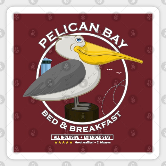 Pelican Bay Bed & Breakfast Sticker by Ferrous Frog